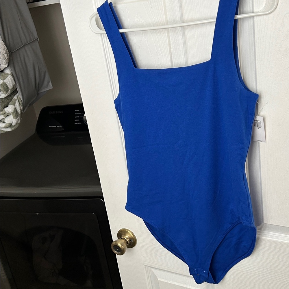 Old Navy Royal Blue Square Neck Bodysuit